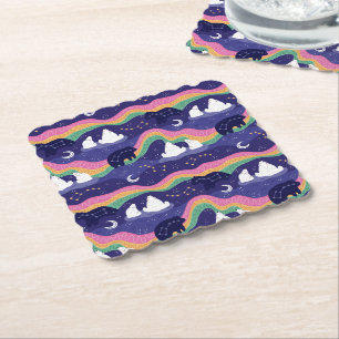 Porta-copo De Papel Luzes do norte Portas copos