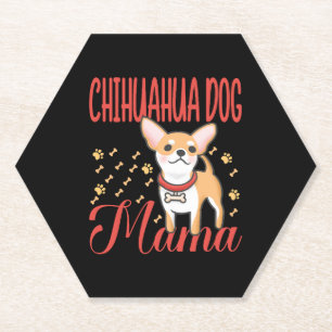 Porta-copo De Papel Mãe de Cachorro Chihuahua Mulher