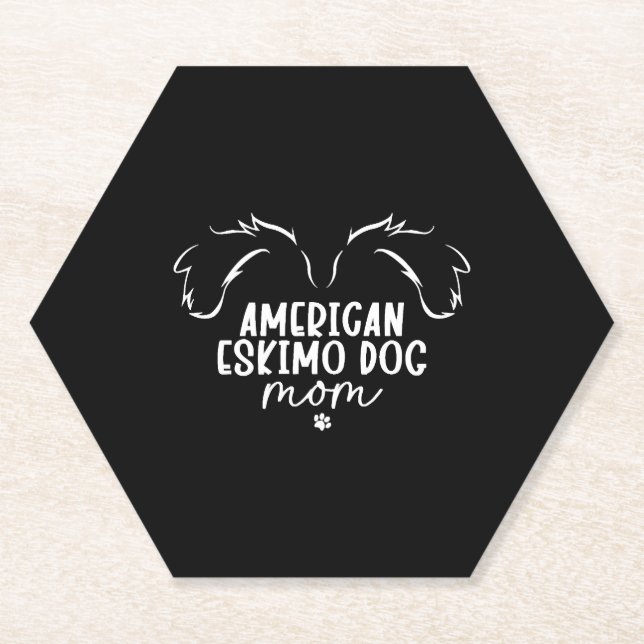 Porta-copo De Papel Mãe de cão esquimó americano (Frente)