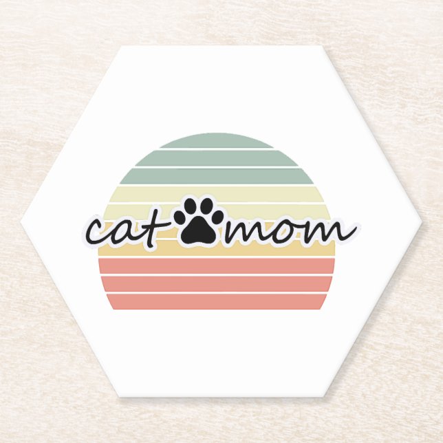 Porta-copo De Papel mãe de gato          (Frente)