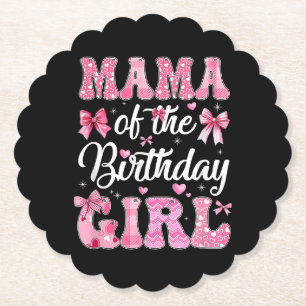 Porta-copo De Papel Mãe Do Arco De Coquetes Rosa Da Família Birthday G