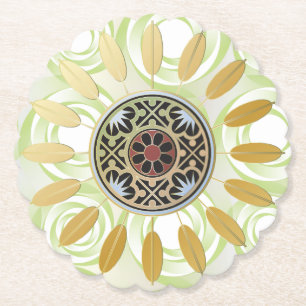 Porta-copo De Papel Mah Jongg Starburst Dots Porta copos