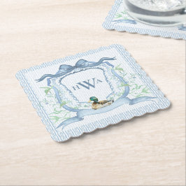 Porta-copo De Papel Mallard Duck Monograma