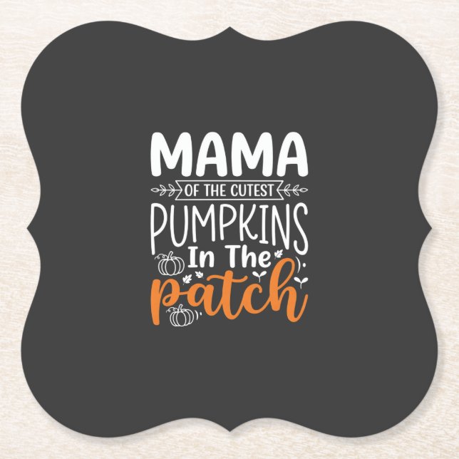 Porta-copo De Papel Mama Pumpkins Patch Desenho de Halloween_1 (Frente)