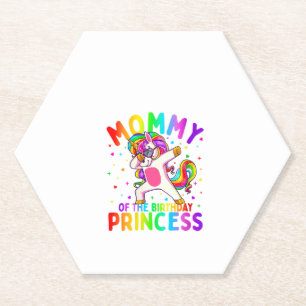 Porta-copo De Papel Mamãe de aniversário da princesa menina Dabbing fe