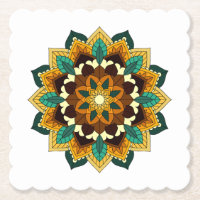 Mandala Padrão 02 em amarelo e em tom