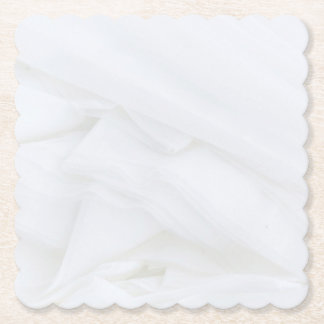 Porta-copo De Papel Marble Stone Scalloped Square