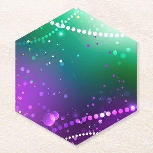 Porta-copo De Papel Mardi Gras Festivo Purple Background