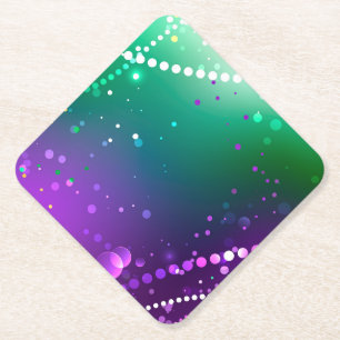 Porta-copo De Papel Mardi Gras Festivo Purple Background