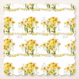 Porta-copo De Papel margaridas delicadas! borda rendilhada