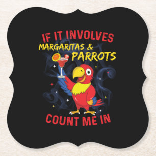 Porta-copo De Papel Margaritas e Parrots