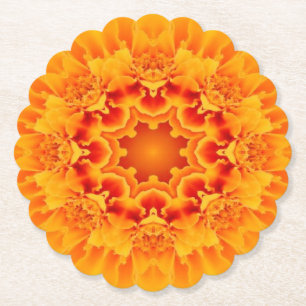 Porta-copo De Papel Marigold Mandala