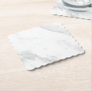 Porta-copo De Papel Mármore Branco