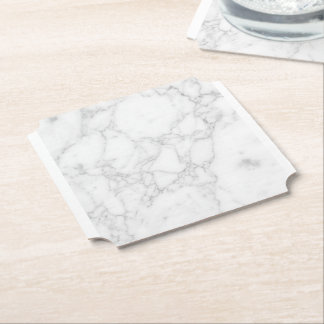 Porta-copo De Papel Mármore Branco