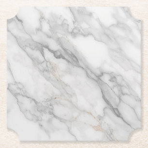 Porta-copo De Papel Mármore Branco