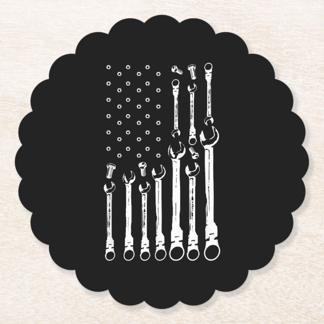 Porta-copo De Papel Mecânico do carro de bandeira Patriótica Americano (Frente)