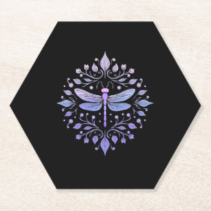 Porta-copo De Papel Meditacao Fractal Geometria Espiritual Yoga Dragao