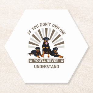 Porta-copo De Papel Melhor Arte de Rottweiler Para Homens Mulheres Cri