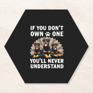 Porta-copo De Papel Melhor Arte de Rottweiler Para Homens Mulheres Cri