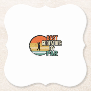 Porta-copo De Papel Melhor Padrasto por Par Vintage Golf Vector Design
