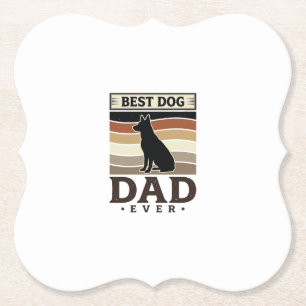 Porta-copo De Papel Melhor Pai de Cachorro de Todos os Tempos Design d
