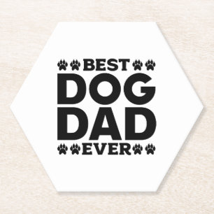 Porta-copo De Papel Melhor Pai de Cachorro - Dog Lover e Proprietário 