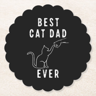Porta-copo De Papel Melhor Pai de Gato de Todos os Tempos Papai de Gat