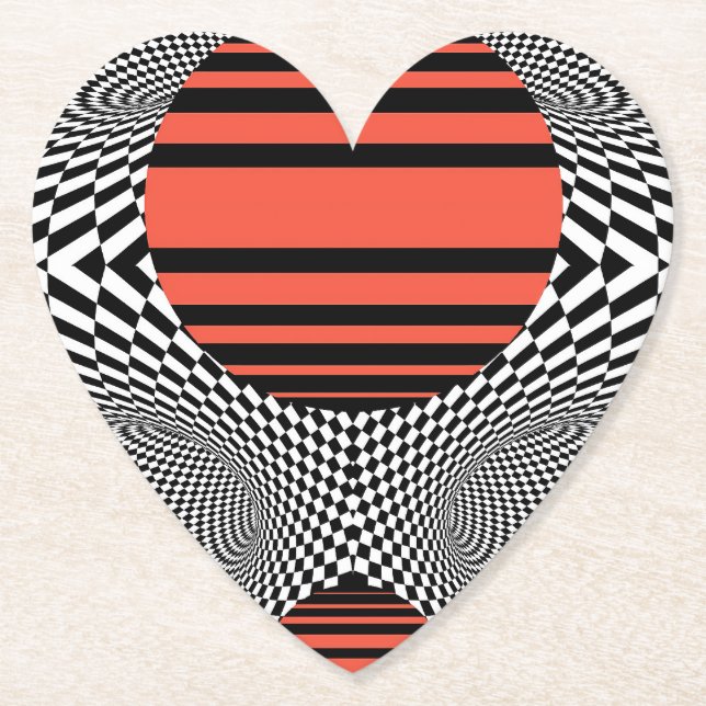 Porta-copo De Papel Memphis OpArt (Frente)
