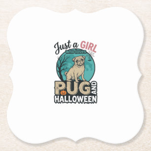 Porta-copo De Papel Menina Pug Halloween Design Vetorial Vintage (2)_1
