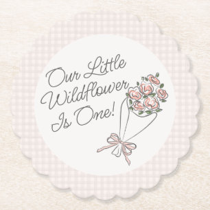 Porta-copo De Papel Mercado de Flores Rosa, Festa de aniversário Flora