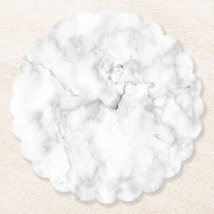 Porta-copo De Papel Mesa de Centro de Mármore Branco Simples Rústico e