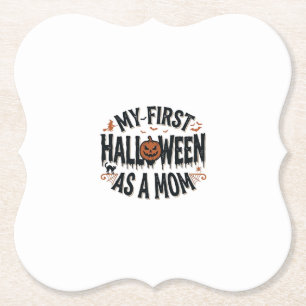 Porta-copo De Papel Meu Primeiro Halloween como uma Mamãe Desenho Vint