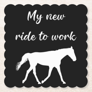 Porta-copo De Papel Minha Nova Viagem para Trabalhar com Engraçado Cav