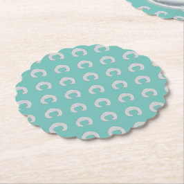 Porta-copo De Papel Mint Silver - Letra C