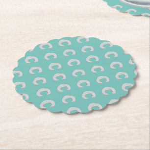 Porta-copo De Papel Mint Silver - Letra C