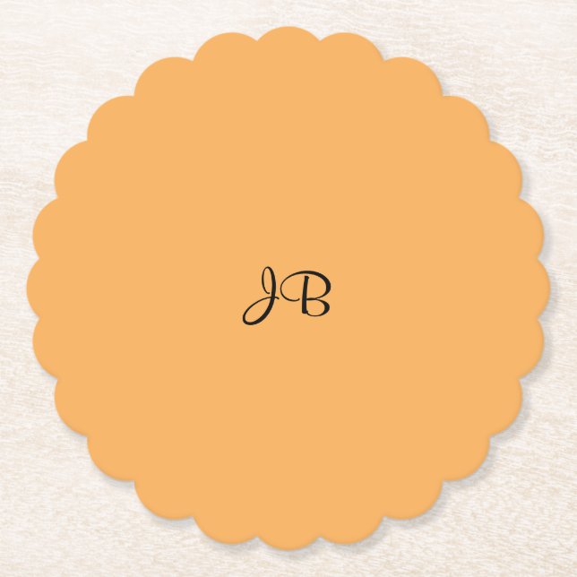 Porta-copo De Papel MODELO de cor sólida amarelo ouro (Frente)