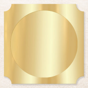 Porta-copo De Papel Modelo elegante de Vazio de Glamor Dourado e moder