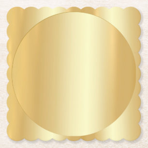 Porta-copo De Papel Modelo elegante de Vazio elegante Dourado Faux per