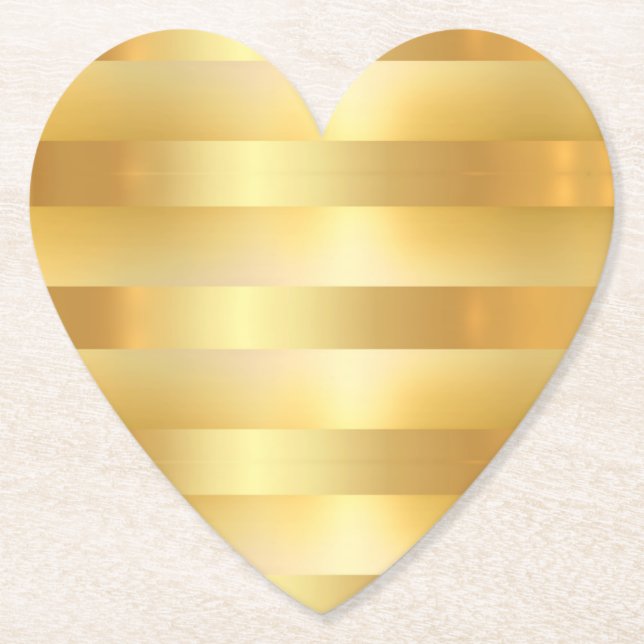 Porta-copo De Papel Modelo Moderno do Vazio Dourado do Glam Faux Perso (Frente)