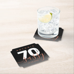 Porta-copo De Papel Modern Girly Copper 70 e Sassy