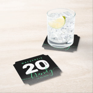 Porta-copo De Papel Modern Girly Mint Green 20 e Trendy