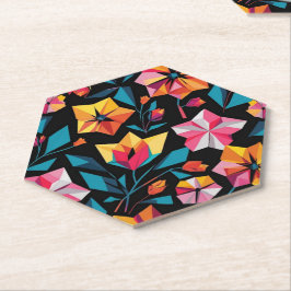 Porta-copo De Papel modern Simple Star geometric colorful pattern