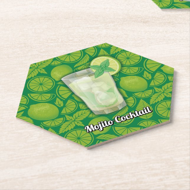 Porta-copo De Papel Mojito Cocktail (Angular)