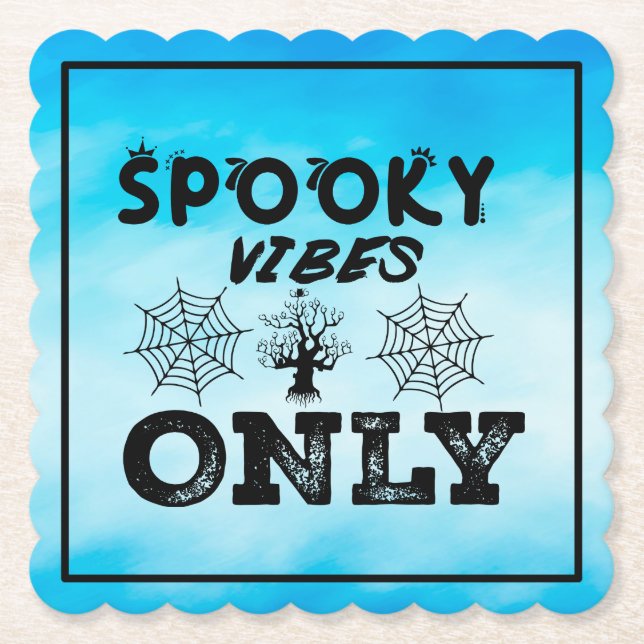 Porta-copo De Papel Moletom Spooky Vibes Only-67293 (Frente)