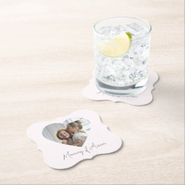 Porta-copo De Papel Mommy Custom Name & Photo | Paper Coaster