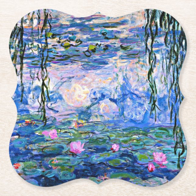 Porta-copo De Papel Monet, Lírios de Água, 1919, (Frente)