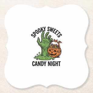 Porta-copo De Papel Monstro de Doces de Halloween Gráfico de Tratament