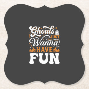 Porta-copo De Papel Monstros de Halloween Só Querem se Divertir Design