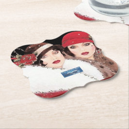 Porta-copo De Papel Montanha-russa 3 Burg(Inverno Vermelho 2) RFPMDesi