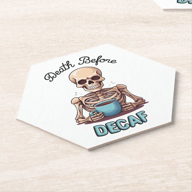 Porta-copo De Papel Morte antes do surdo; viciado em café (Angular)